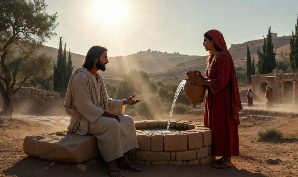 Ісус Христос і самарянка біля криниці Якова — проповідь про живу воду